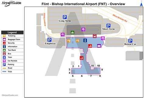 Flint fnt airport - Address. Bishop International Airport (FNT) 3425 West Bristol Road. Flint, MI 48507-3183. (810) 235-6560 (810) 233-3065.